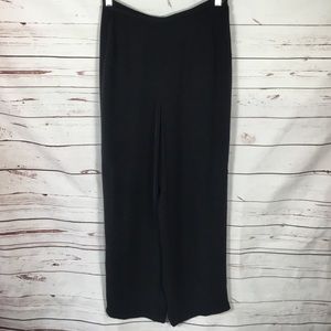 Talbots Black Pure Silk Dress‎ Pants Size 12 Lined